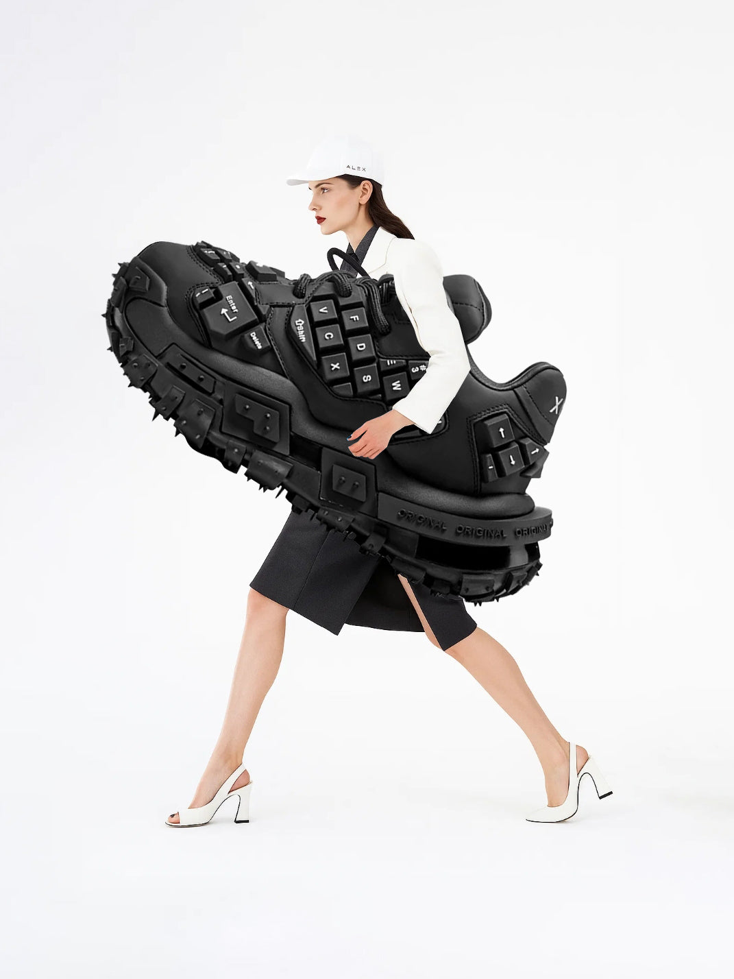 XMZY丨Chunky Keyboard Dad Sneakers -Black - PSYLOS 1, XMZY丨Chunky Keyboard Dad Sneakers -Black, Chunky Sneakers, XMZY•JAPAN, PSYLOS 1